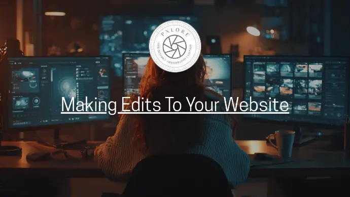 Making Edits To Your Website